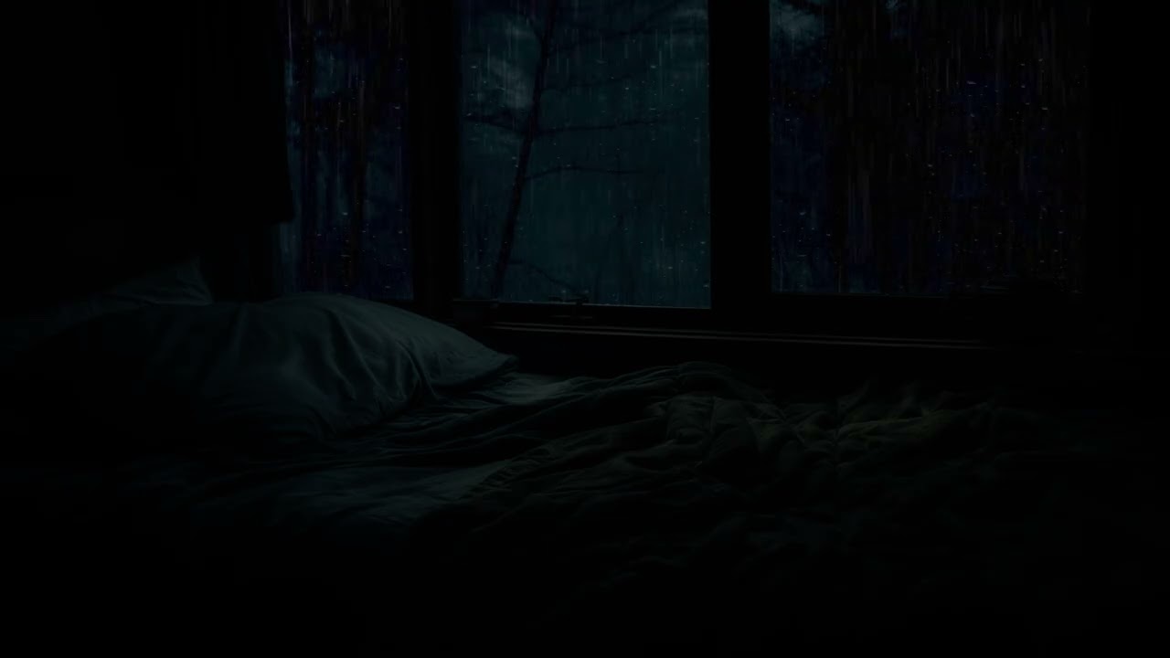 Timeless Night Rain Ambience for Deep Sleep and Anxiety Relief | Calm Focus All Night