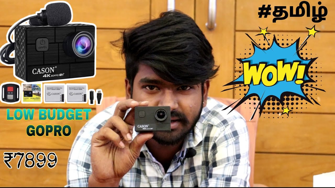 CASON CN10 | 4K Low budget gopro | External mic support | Unboxing & Review | Tamil | #gopro #shorts