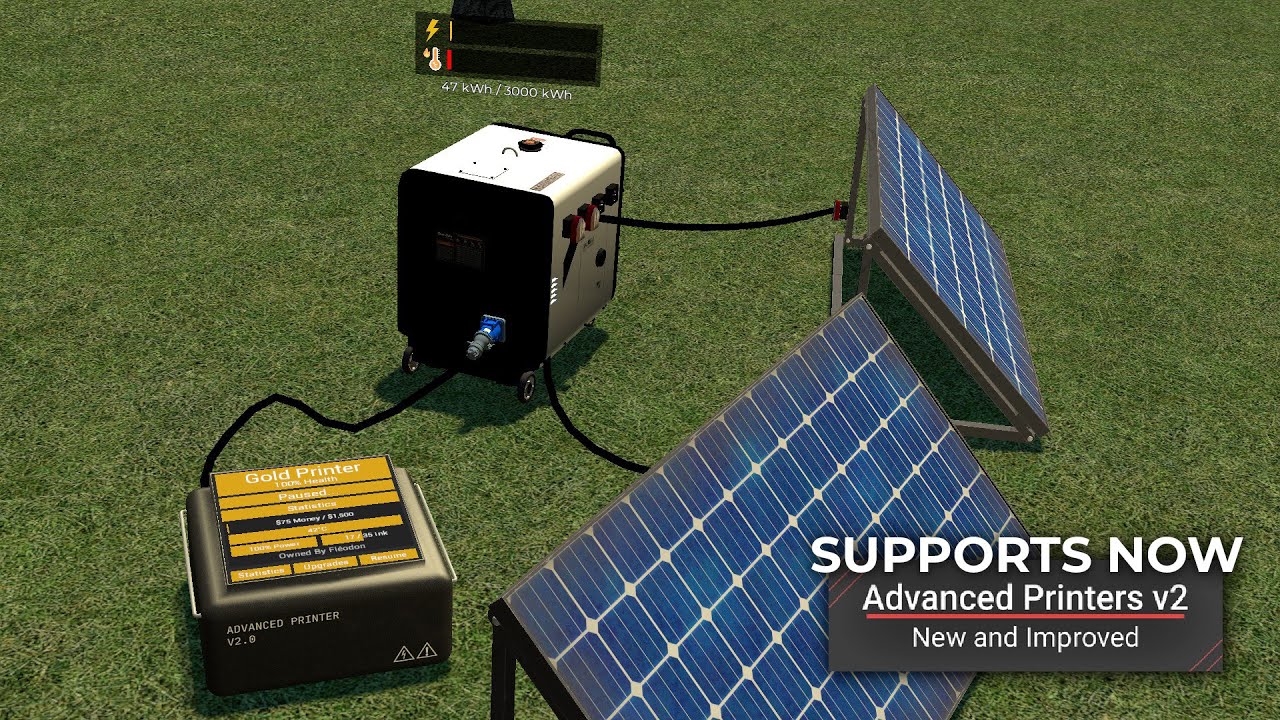 🖨️☀️Solar Panels x Advanced Printers - Recharge your printers!