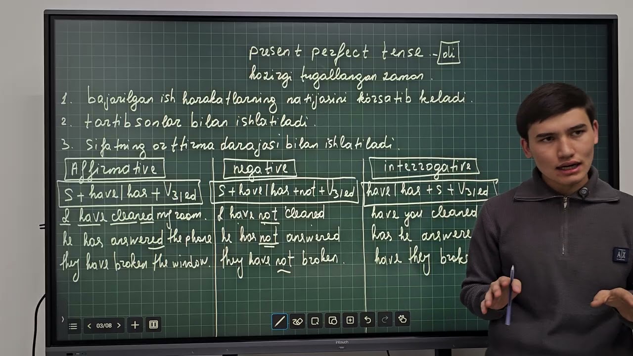 Present perfect tense 15-dars