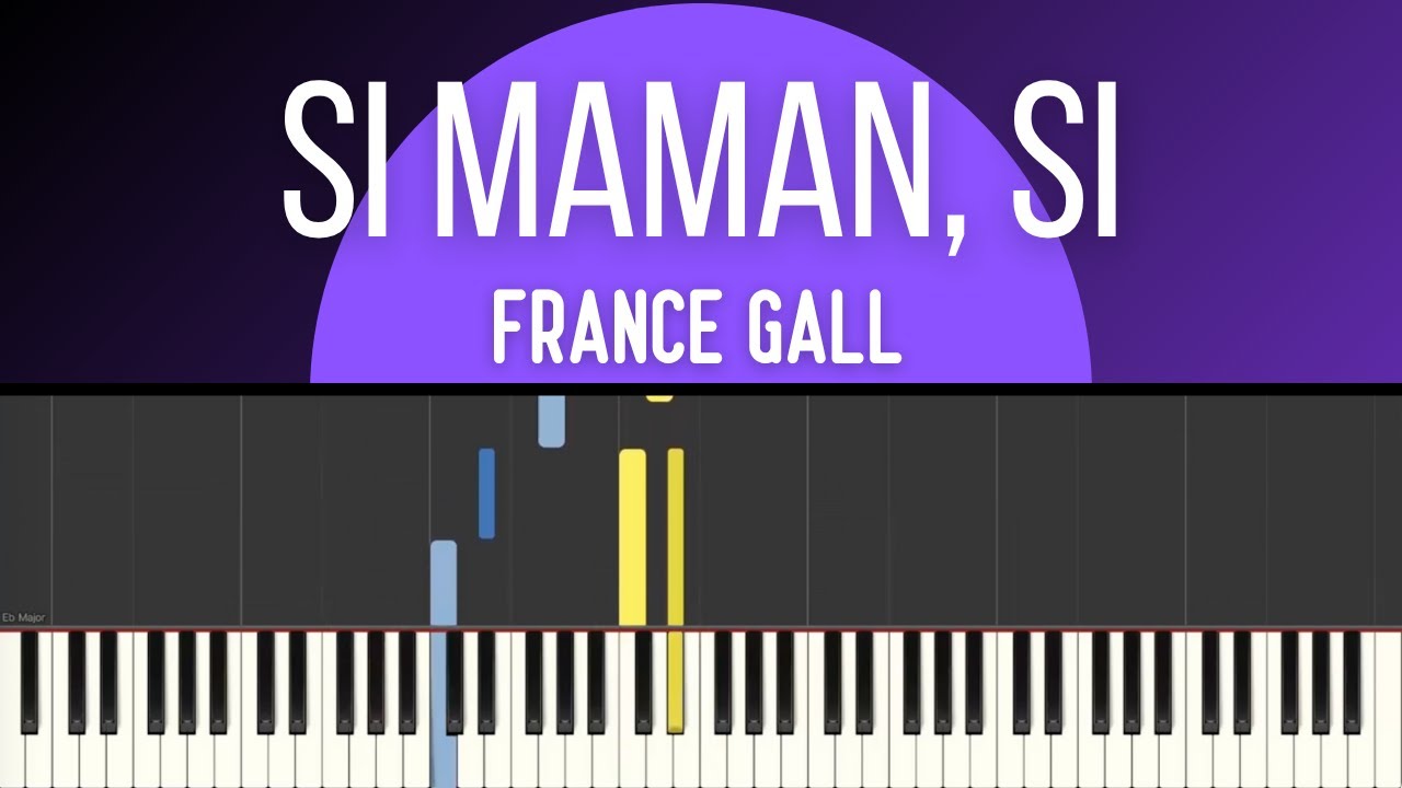 France Gall - Si maman, si (Piano Tutorial - Synthesia)