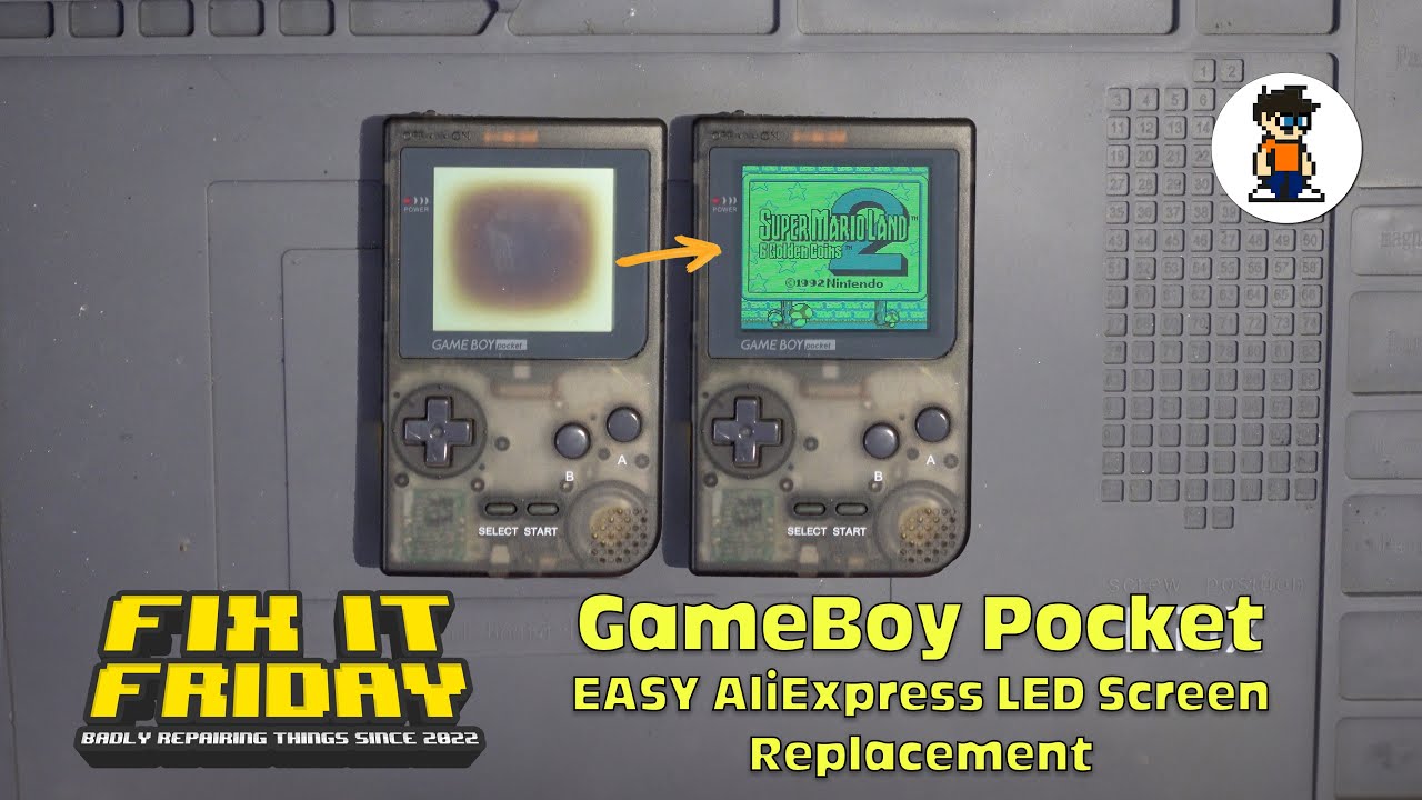 CHEAP AliExpress GameBoy Pocket Easy LED Screen Replacement Guide
