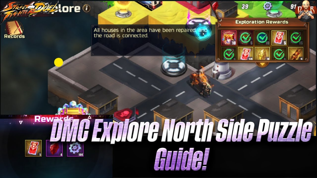 [SF: Duel] - DMC North Side Explore Puzzle and Completion Guide! Get those Summoning Tickets!