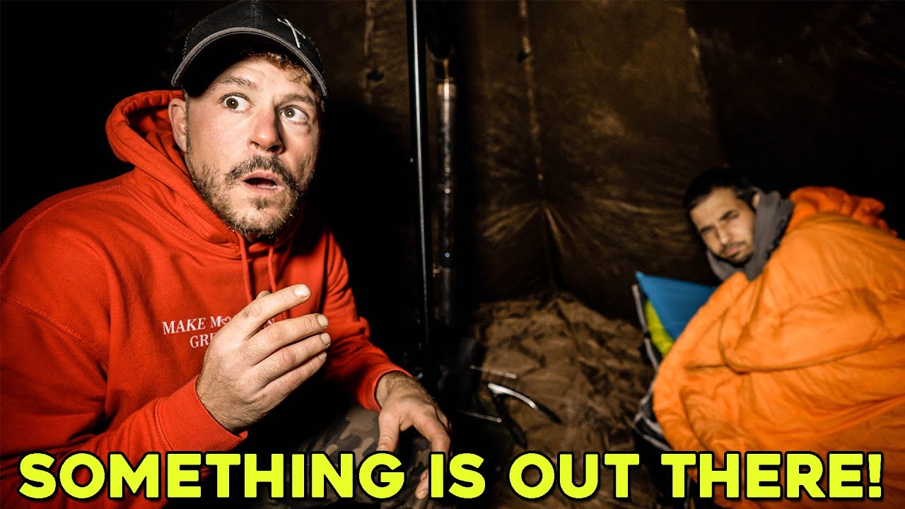 (SOMETHING IS OUT THERE!) TERRIFYING ENCOUNTER while Hot Tent Camping in the HAUNTED WOODS