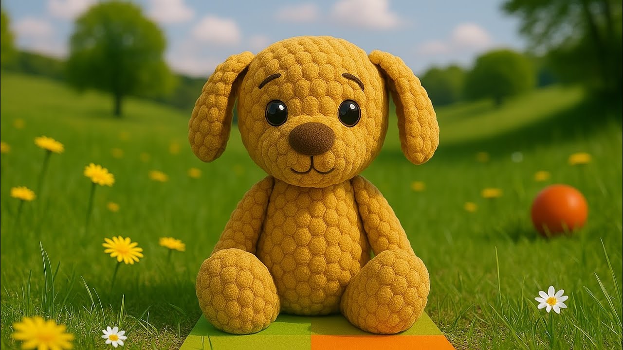 آموزش عروسک سگ قلاب‌بافی ! قسمت اول دست و پا 🧶🐶