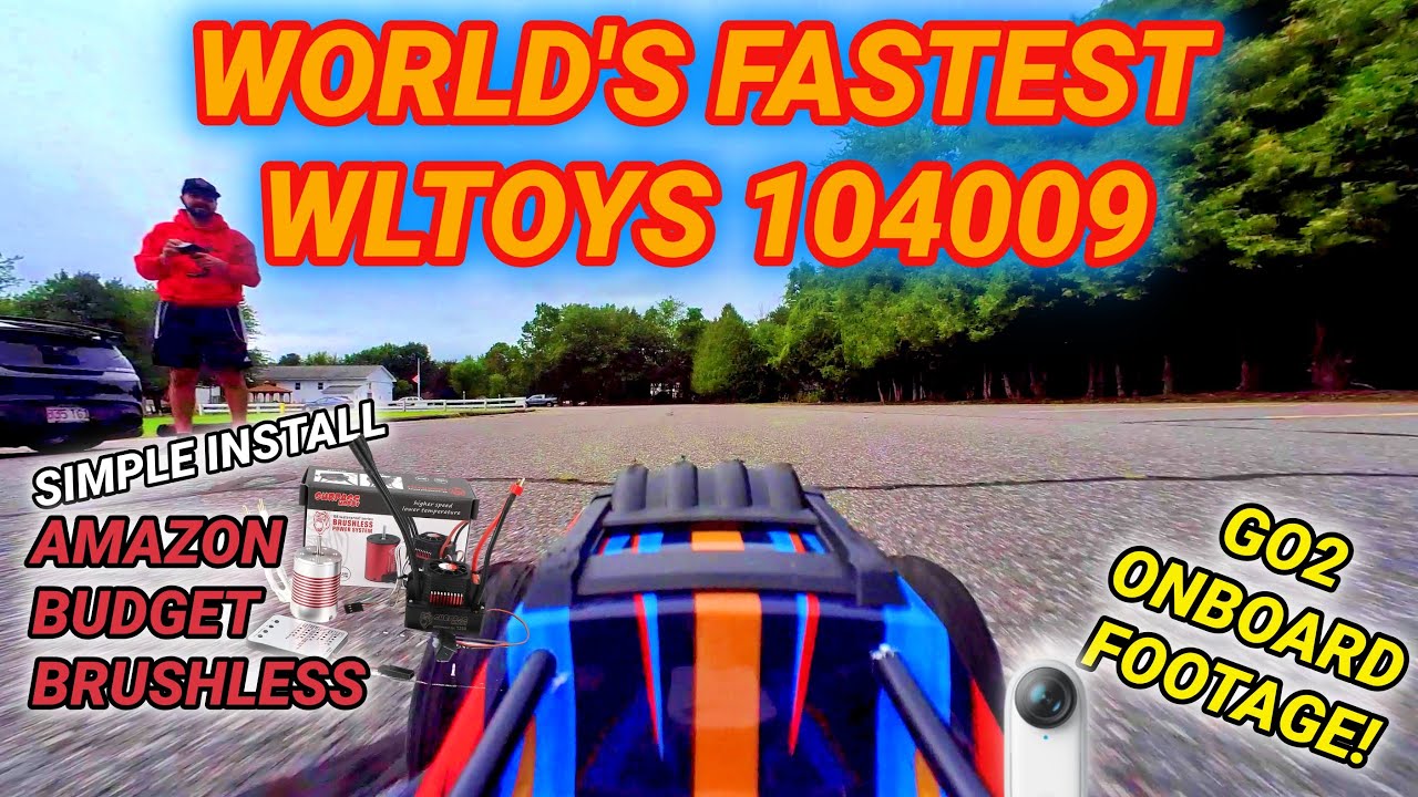 Бесколлекторный двигатель WLToys 104009 — самый быстрый в мире WLToys 104009 3S LiPO — радиоуправ...