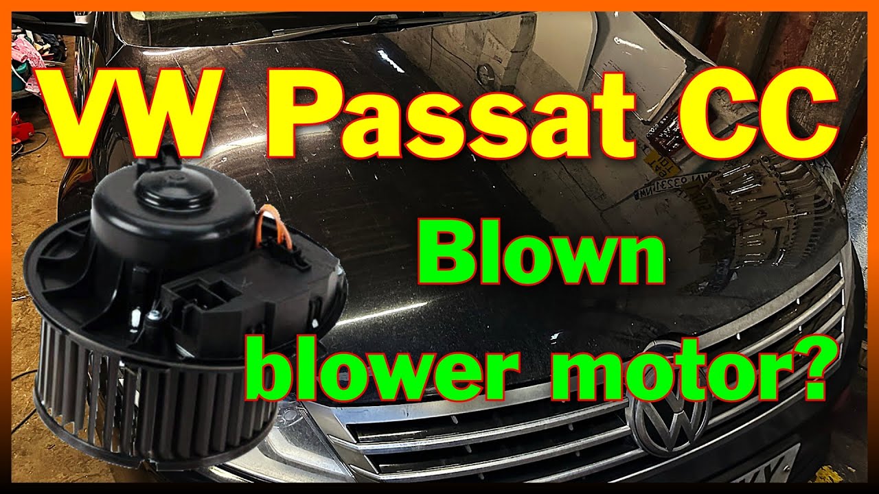 Volkswagen Passat / VW CC - замена электродвигателя вентилятора отопителя
