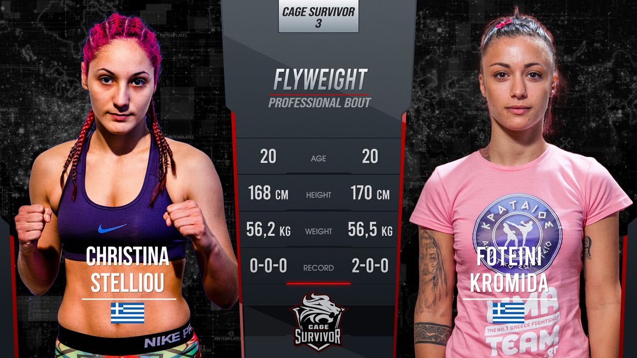 Cage Survivor 3: Christina Stelliou vs. Foteini Kromida  Full Fight