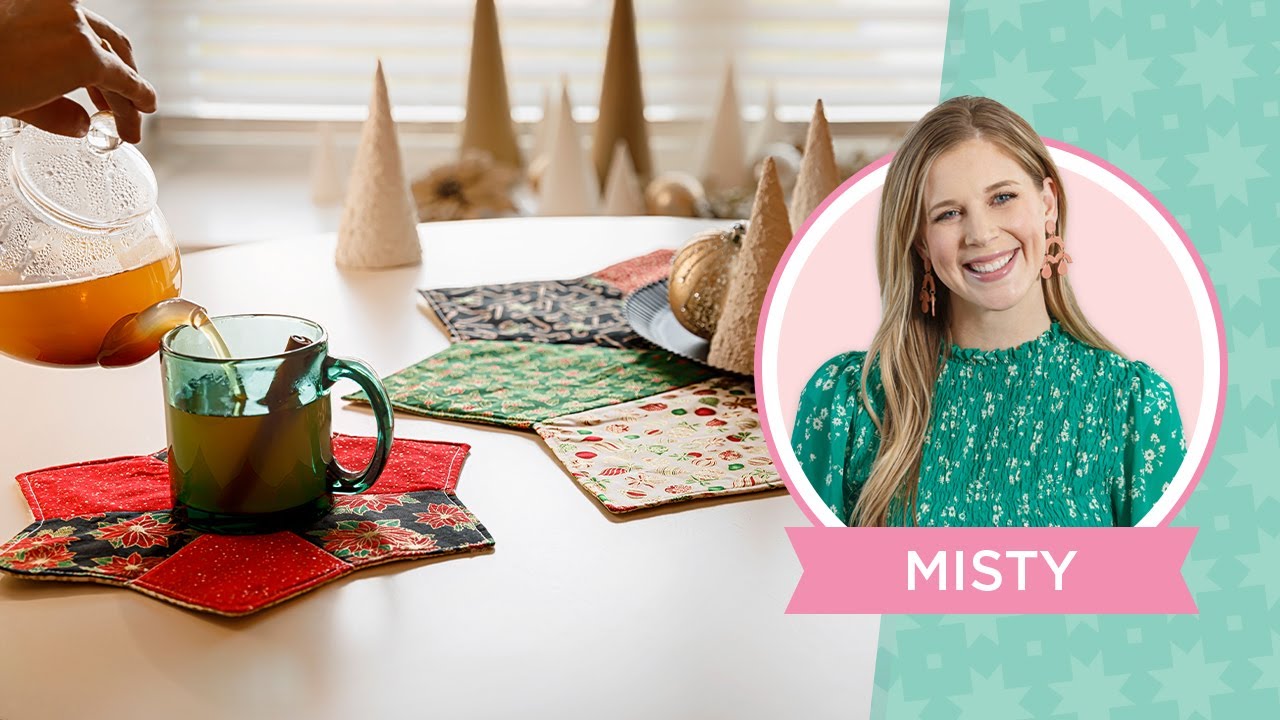 Learn how to make a Periwinkle Table Topper & Bowl Cozy with Misty Doan on Missouri Star LIVE!