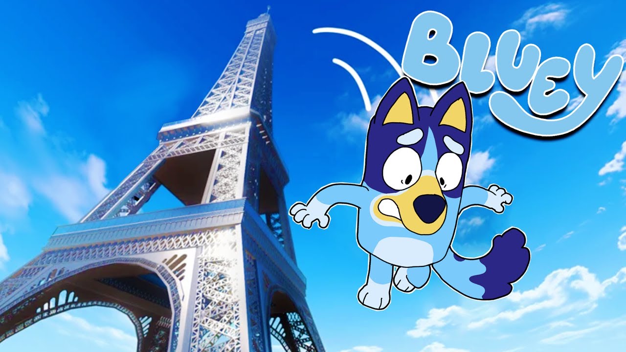 BLUEY SALTA de la TORRE MAS ALTA del MUNDO | Las Aventuras de BLUEY en ROBLOX!