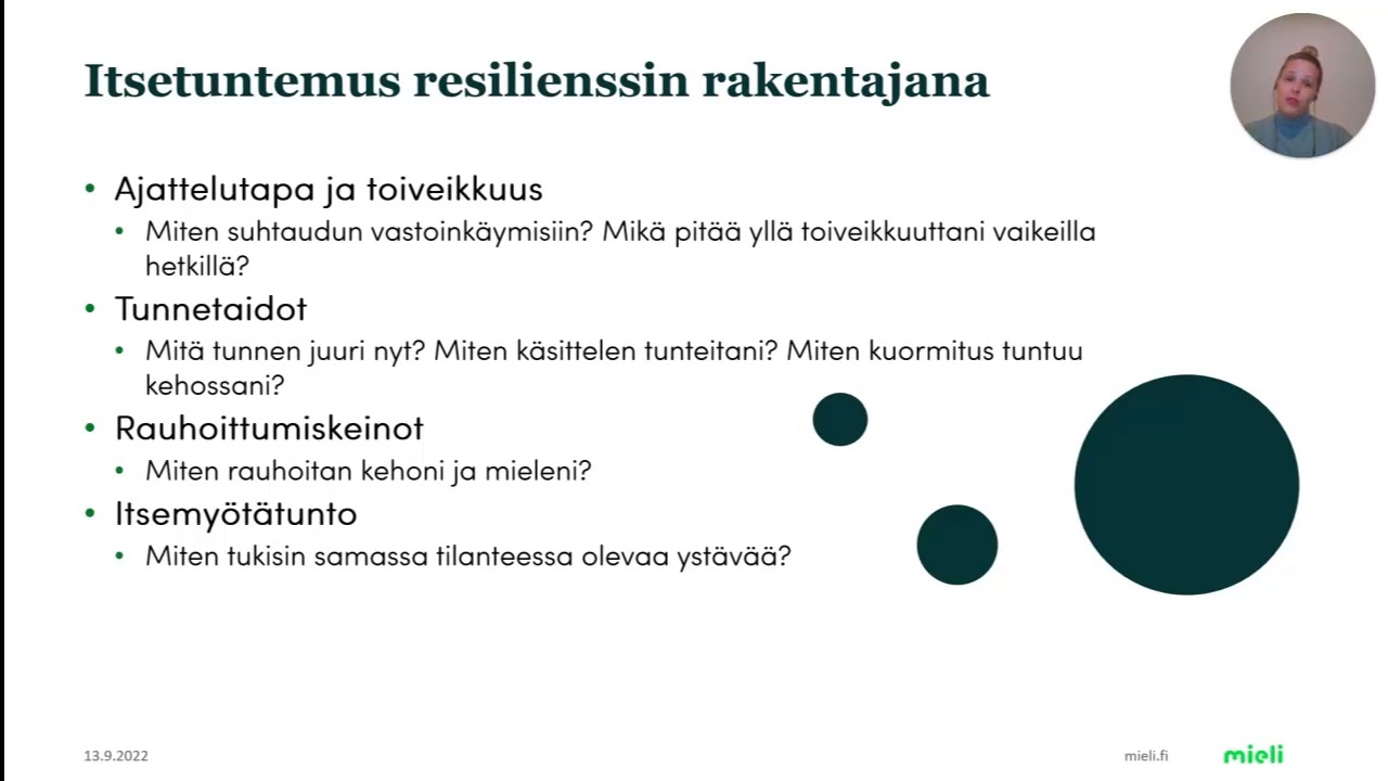 Nuoren resilienssi ja itsetuntemus (MIELI ry)