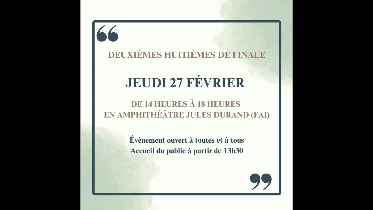 Diffusion en direct de Rhétorica 2025, Le Havre