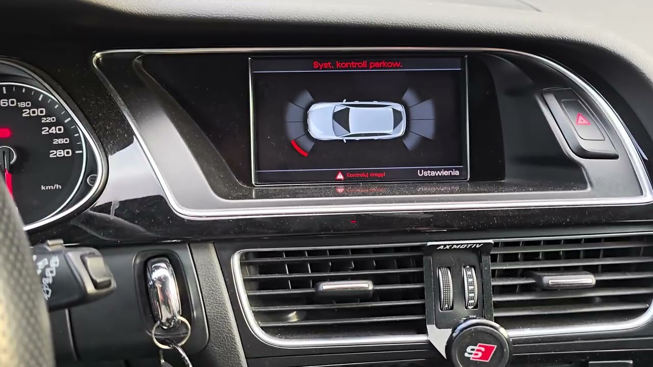 AUDI A4 B8 - PDC prz&oacute;d. Doposażenie, parametryzacja.