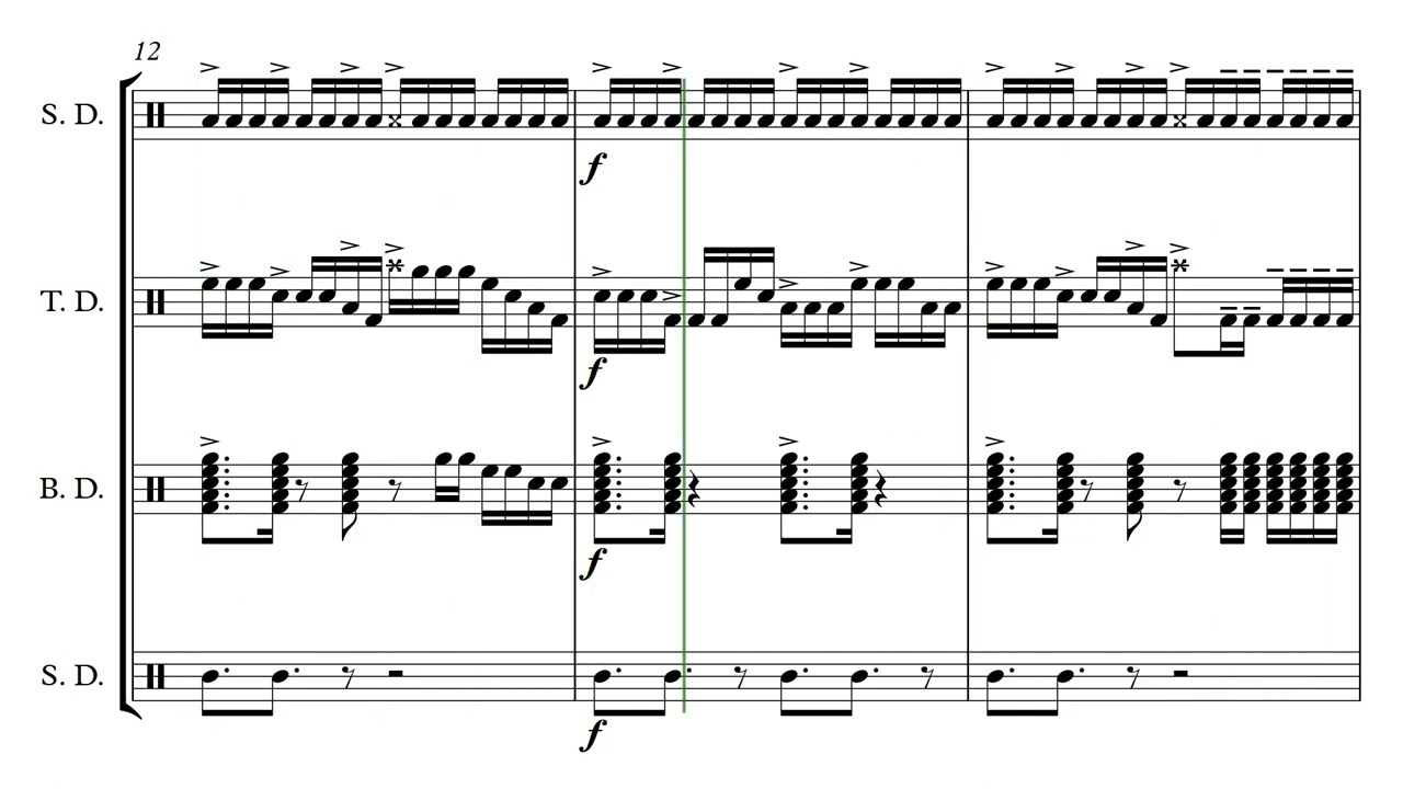 Drumline Cadence - Street Cadence Arransement