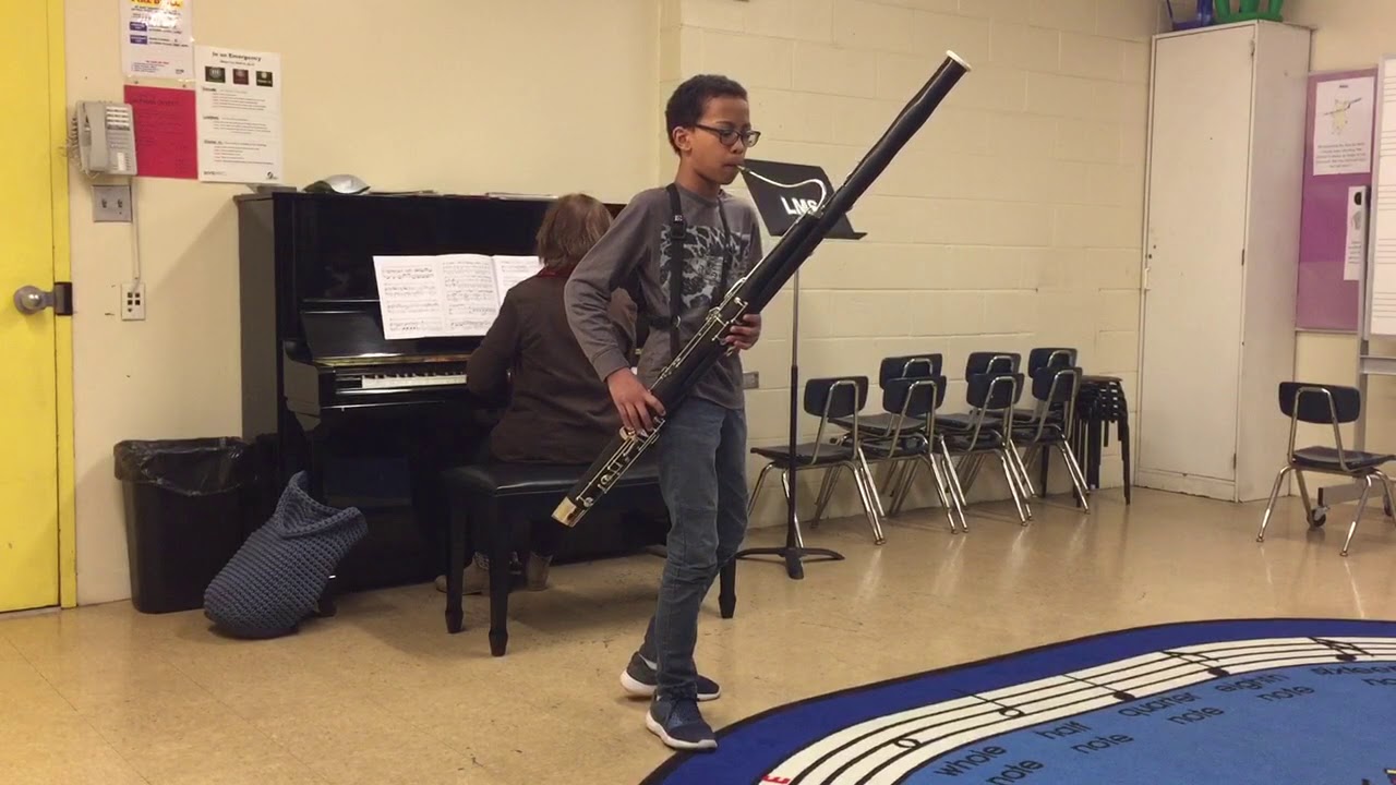 C.M. Weber Bassoon Concerto in F major op.75 performed by 13 yr old bassoonist Kevin Zephyrin