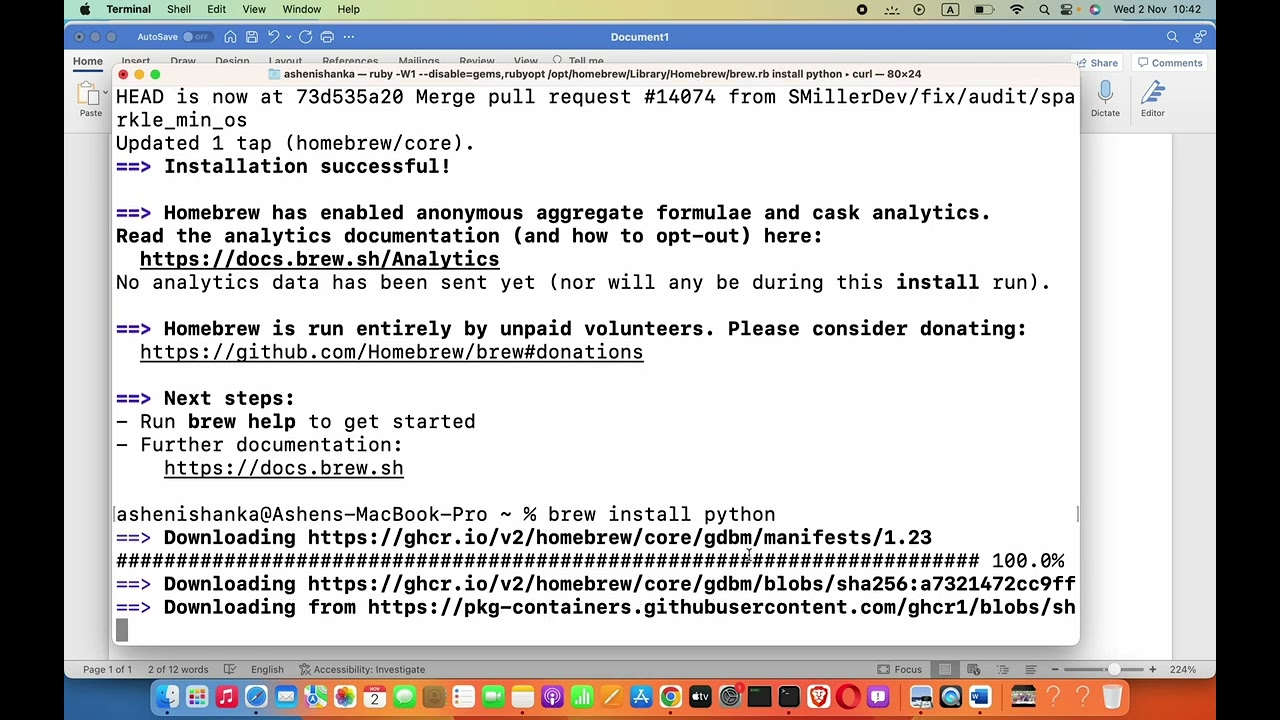 zsh: command not found: python macOS terminal | how to fix