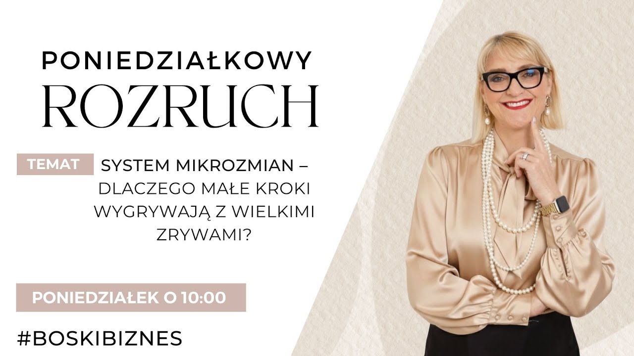 SYSTEM MIKROZMIAN – dlaczego małe kroki wygrywają z wielkimi zrywami? #PoniedziałkowyRozruch