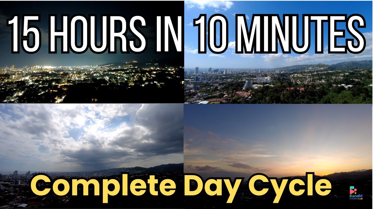 15 Hours in 10 Minutes Timelapse Cebu | Complete Day Transformation Philippines | Sunrise to Sunset