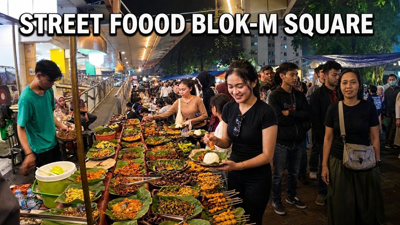 KULINER MALAM DI BLOK M BIKIN NGILER.!! Jakarta Nightlife Walking Street Food