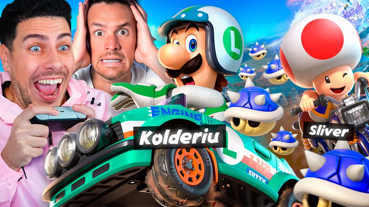 Sliver y Kolderiu COMPITIENDO JUNTOS en Mario Kart