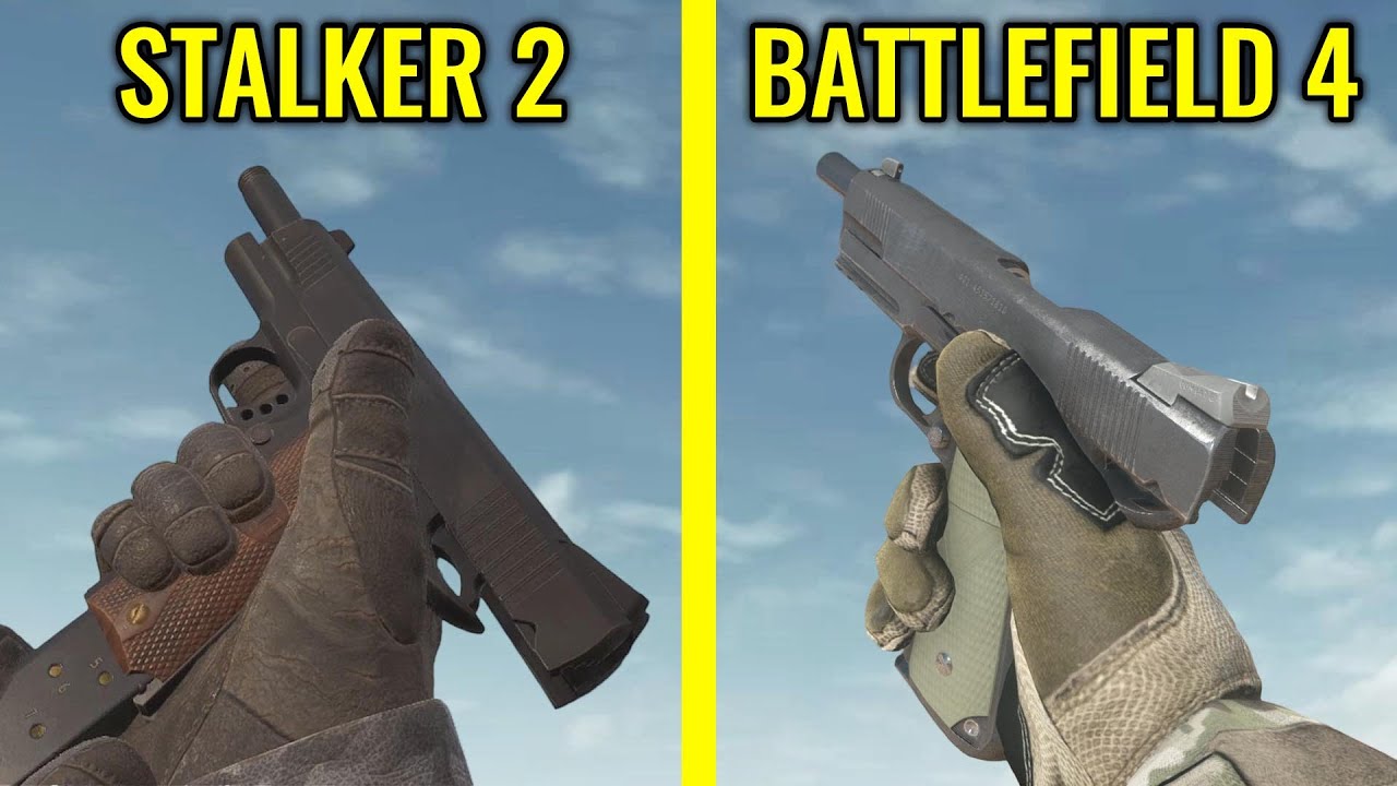 Stalker 2 vs Battlefield 4 - Weapons Comparison