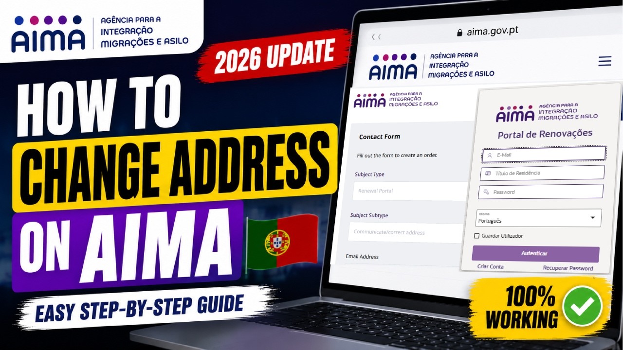 How to CHANGE ADDRESS on AIMA in 2026 🇵🇹 | EASY Step-by-Step Guide | Daily Khabar