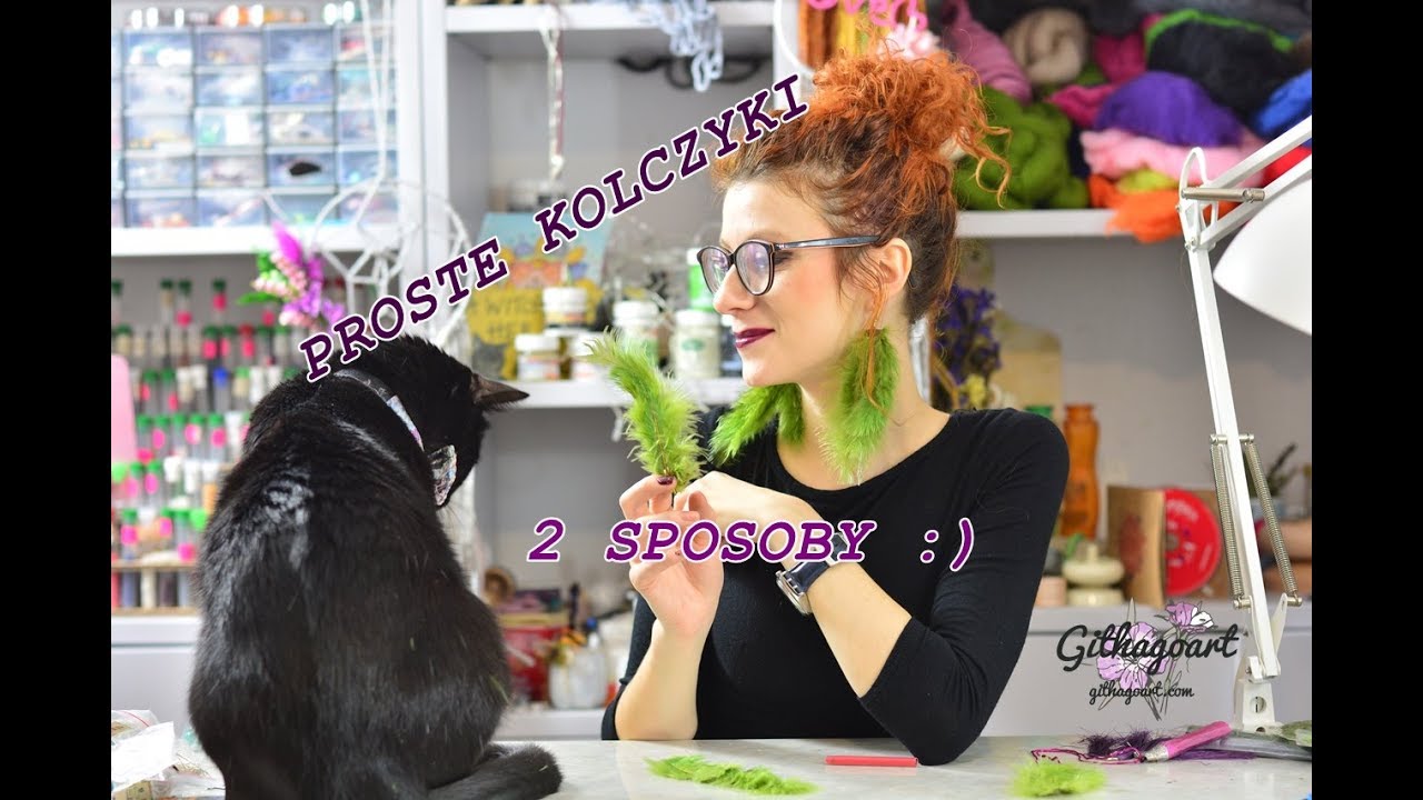 Jak zrobić kolczyki chwosty - DIY biżuteria na karnawał - Githagoart