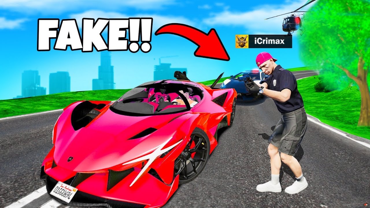 Ich KLAUE LUXUS AUTOS als FAKE POLIZEI in GTA 5 RP!