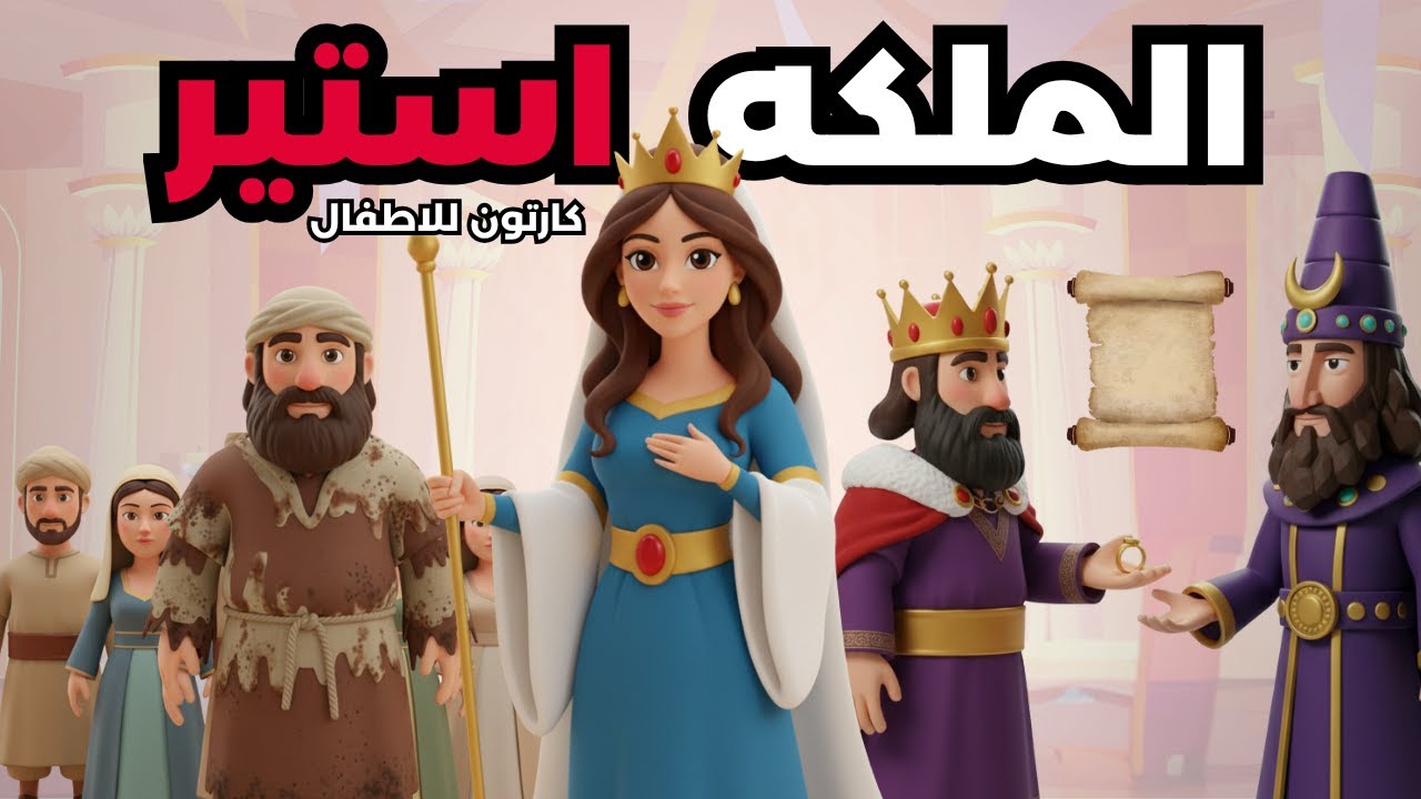 كارتون الملكة أستير - كارتون مسيحي للأطفال | قصة من الكتاب المقدس 