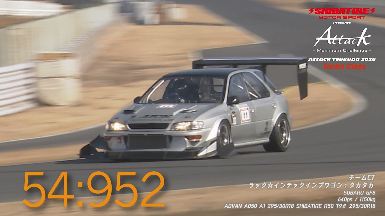 Shibatire presents Attack Tsukuba 2026：ラック☆インテックインプワゴン/タカタカ[SUBARU GF8]