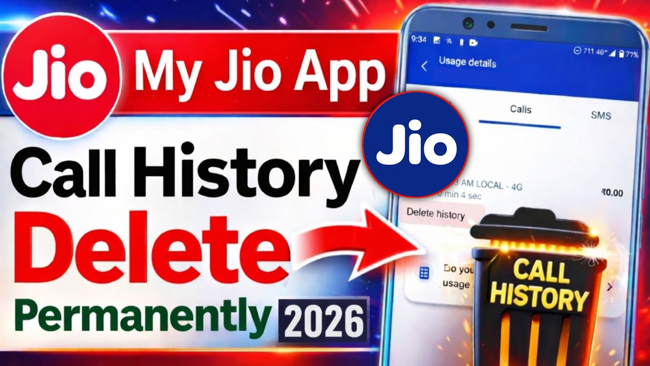 My Jio App Se Call History Kaise Delete Kare || Jio Call History Delete 2026 || call history delete