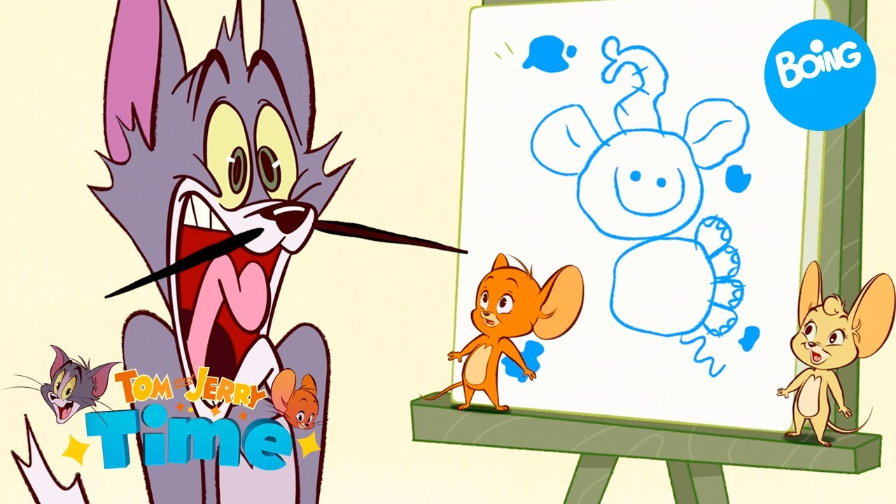 ¡La hora de Tom y Jerry! | ¡Dibuja un elefante! 🐘🖍️ | Aprende con Tom y Jerry | Boing