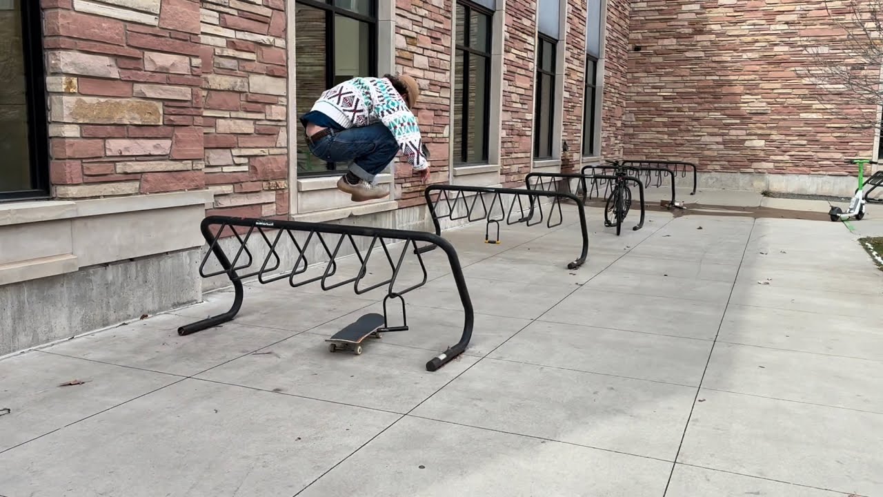 Campus skate in the cold with Nebraska Joe, Hardflip Joe and Garrett Wheeler