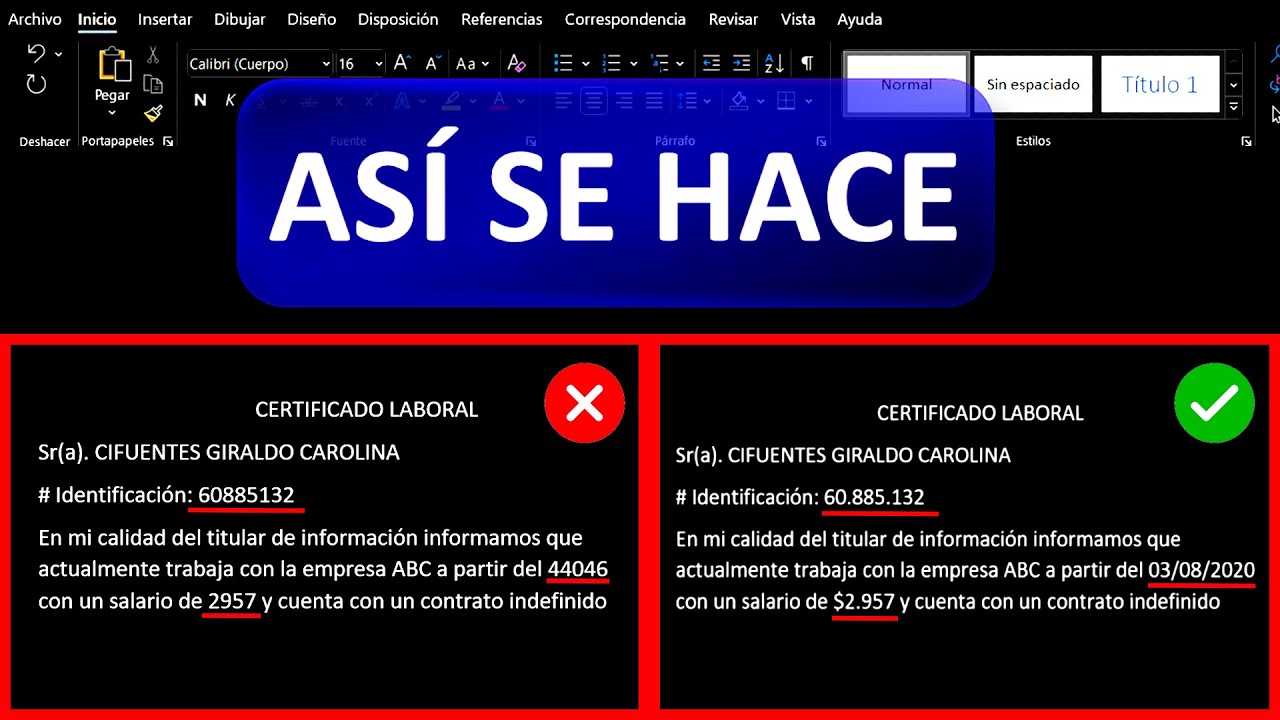 REVELO Cómo CONSERVAR el FORMATO de Excel en una Combinación de Correspondencia en Word y Excel