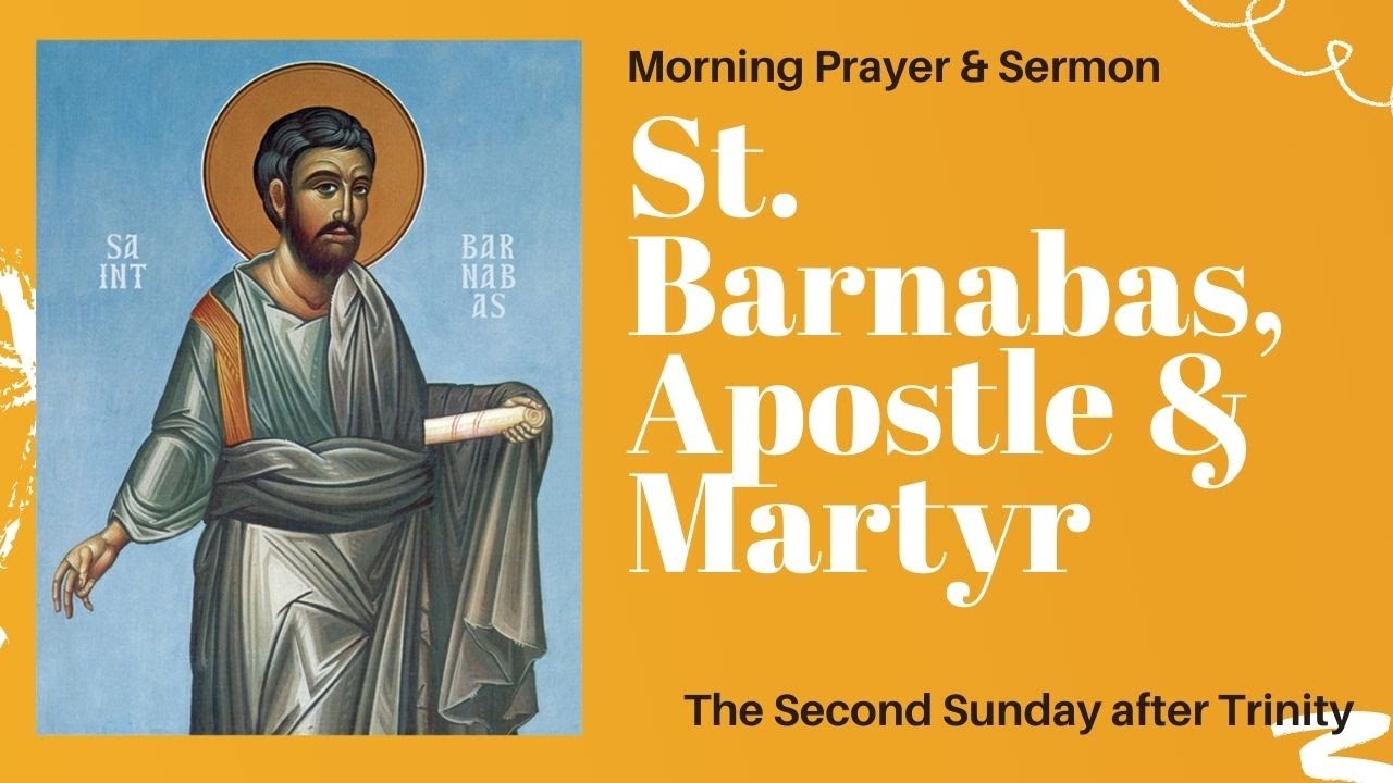 St  Barnabas Morning Prayer & Sermon