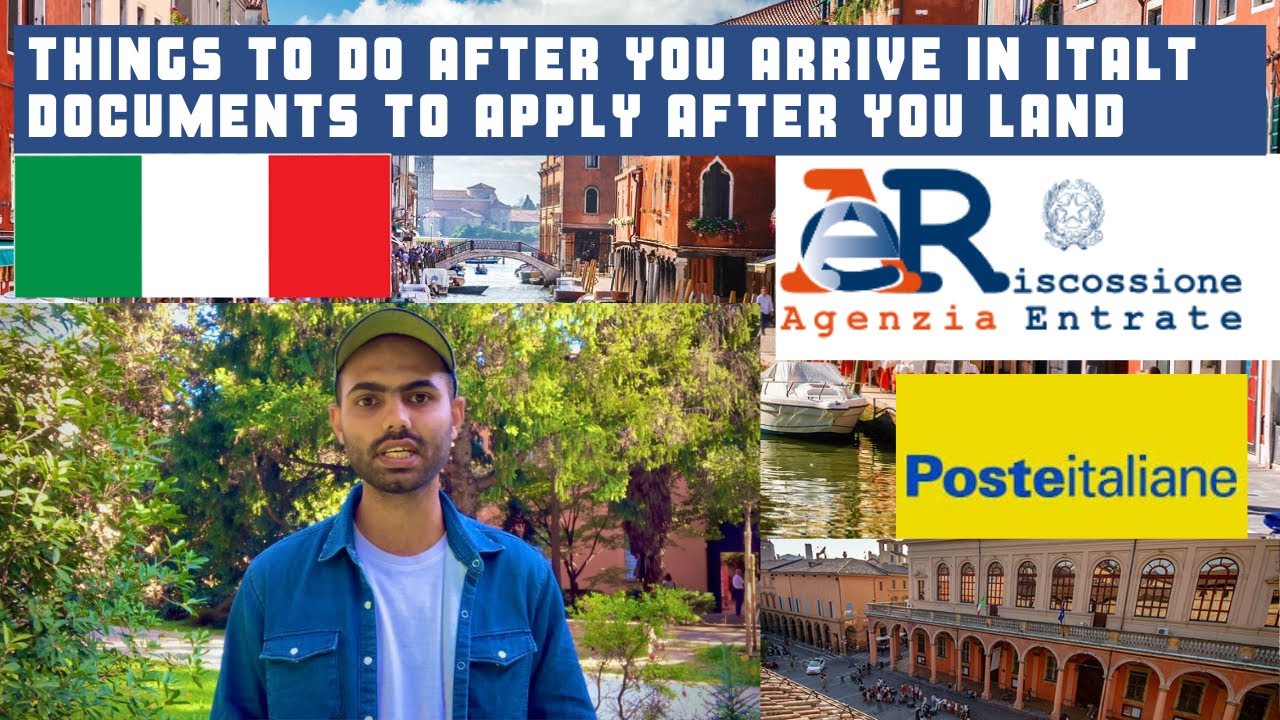 Documents to apply after landing in Italy  | Things to do After You Arrive in Italy | Int. Student