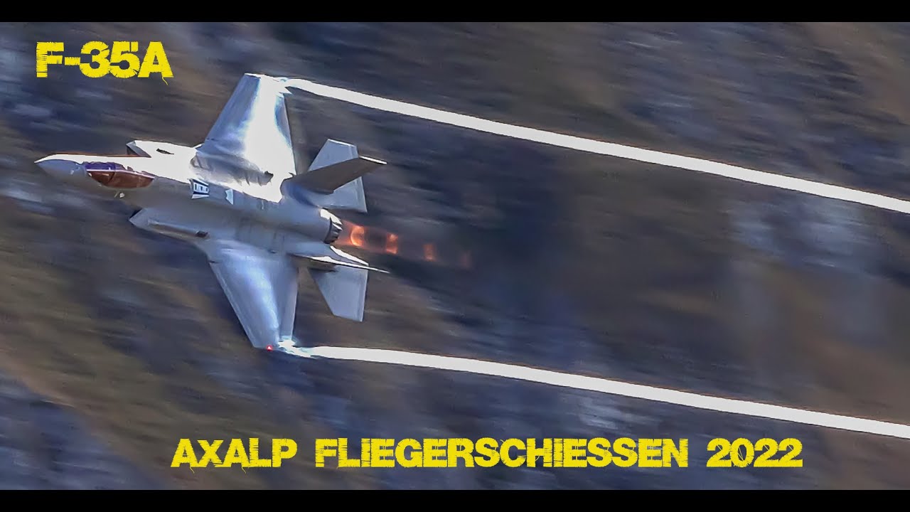 AXALP 2022|| F-35 flying at AXALP Fliegerschie&szlig;en for the first time [4K]