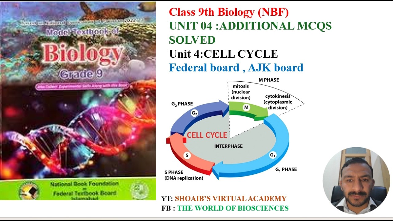 Class 9 Biology Unit 04 Cell Cycle | NBF Additional MCQs Solved with Reason | 2026 Preparation