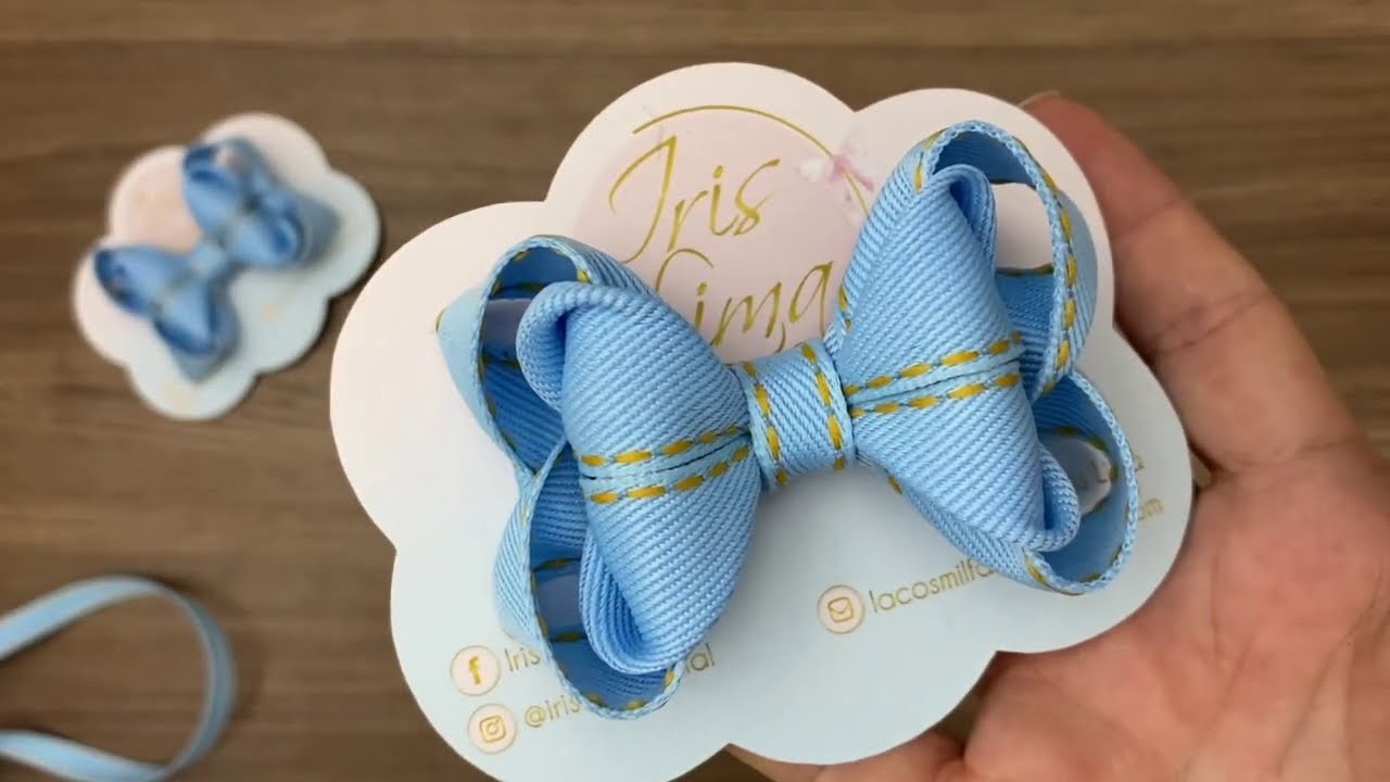 Laço Coração Embutido  Fita 09 - Tutorial Com Iris Lima