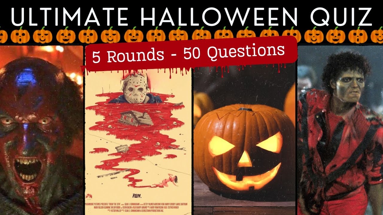 🎃ULTIMATE HALLOWEEN QUIZ: 5 ROUNDS: Guess the Scene, Posters, Halloween Trivia, Music, Fancy Dress🎃