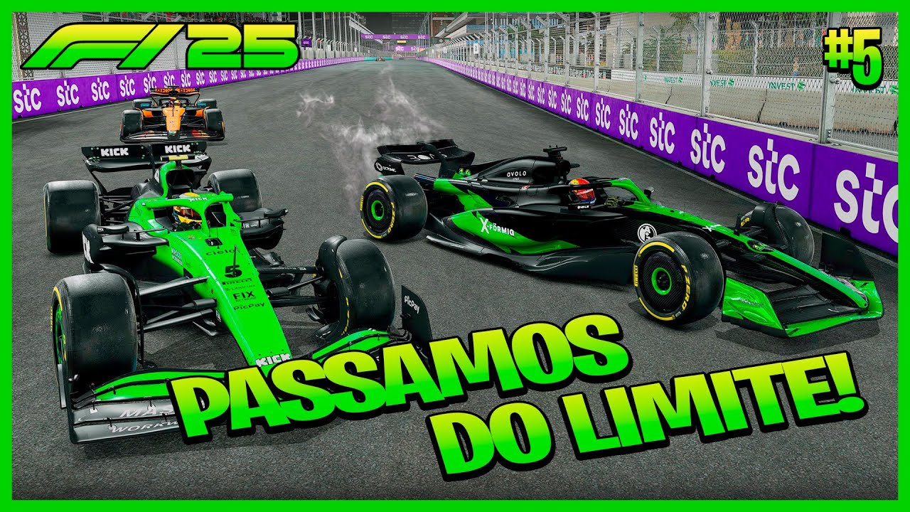 F1 25 MY TEAM #5 — Uma corrida além do LIMITE! GP da Arábia Saudita 🔥