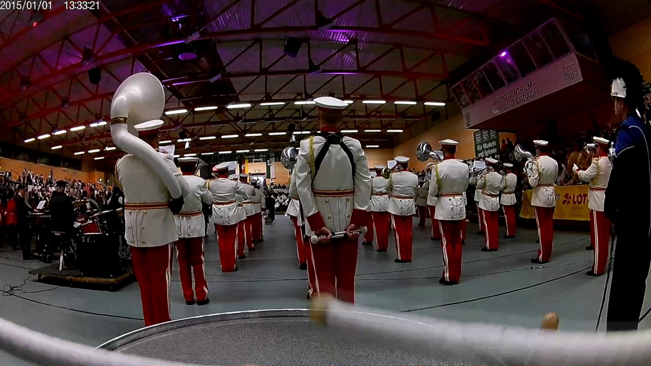 Marching Band Völklingen beim Finale des 1. Saarlandmarsches