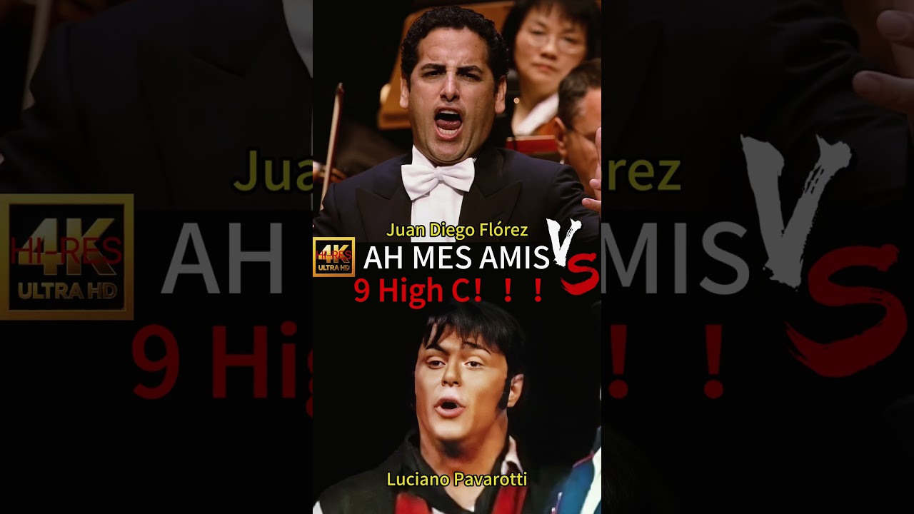 Juan Diego Flórez VS Luciano Pavarotti - “Ah Mes Amis”9HighC！ 