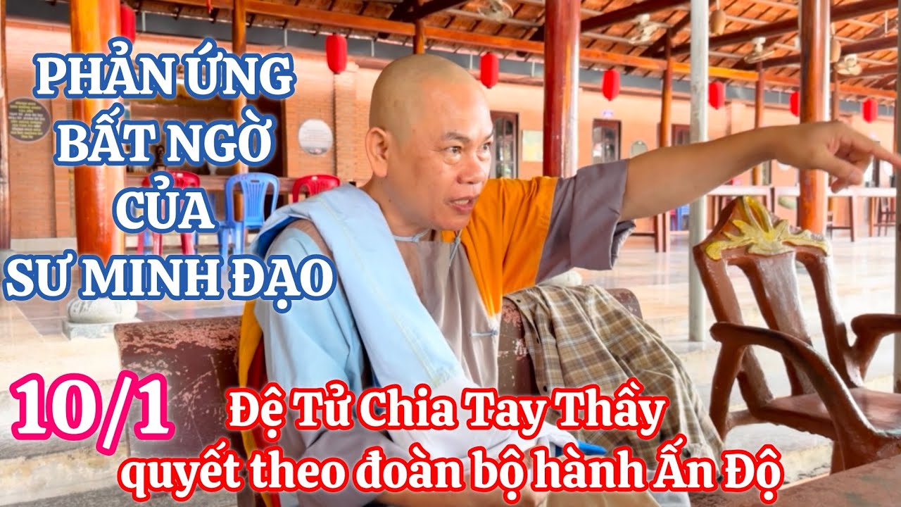 Đệ Tử của Sư Minh Đạo đến tạm biệt Thầy để đi theo đoàn bộ hành của Sư Minh Tuệ / Tu Viện Minh Đạo