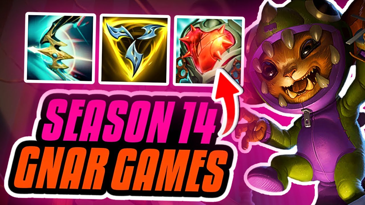 GNAR IS SO BROKEN IN SEASON 14!!! ON HIT TANK GNAR IS BACK!!! Season 14 Gnar Lol Gameplay