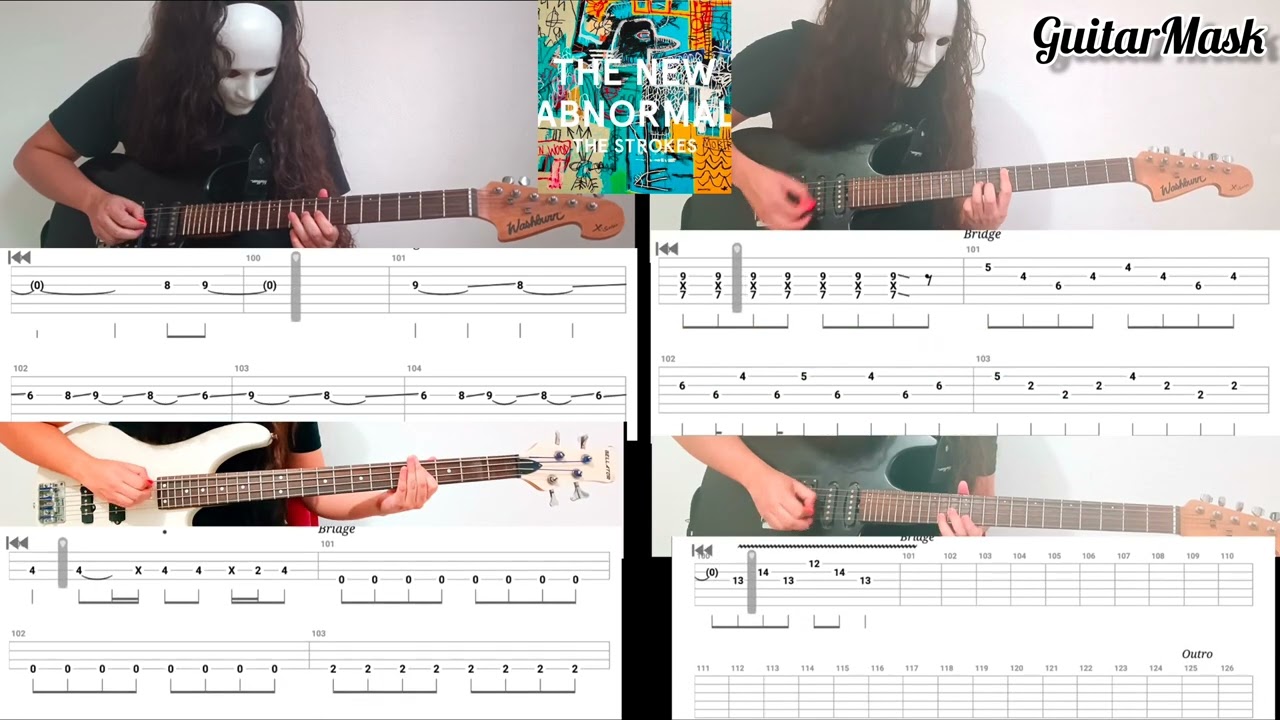 The Strokes - Ode To The Mets ( Guitar Cover & Bass With Tabs )
