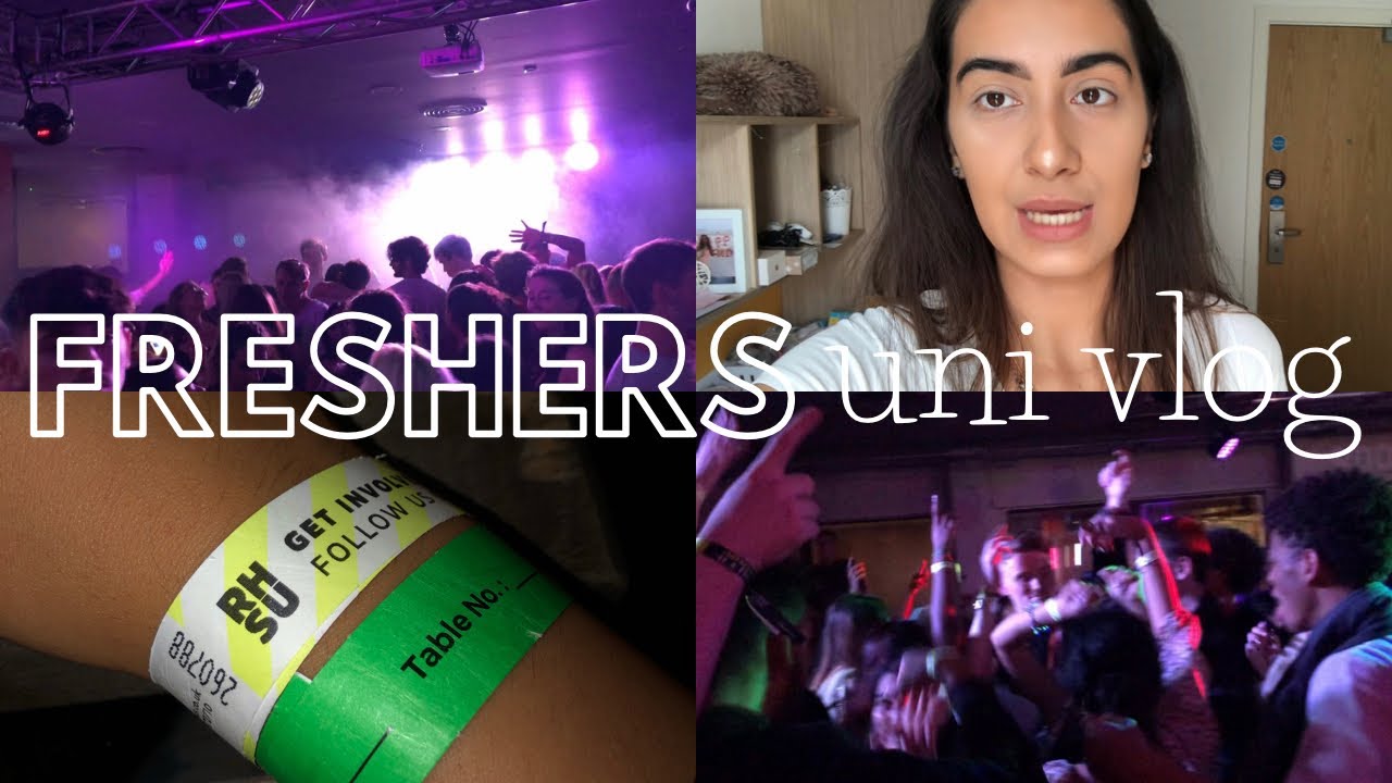 UNIVERSITY FRESHERS PART 1 VLOG | Night Party + Freshers fair | RHUL ♡ Luisa Love