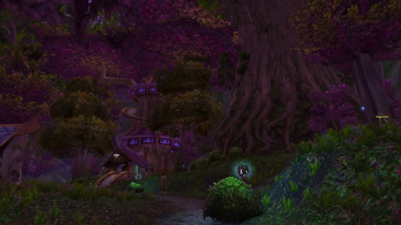 WoW - Draenor - Exploring DARNASSUS Gameplay - (No Commentary) [4K60]