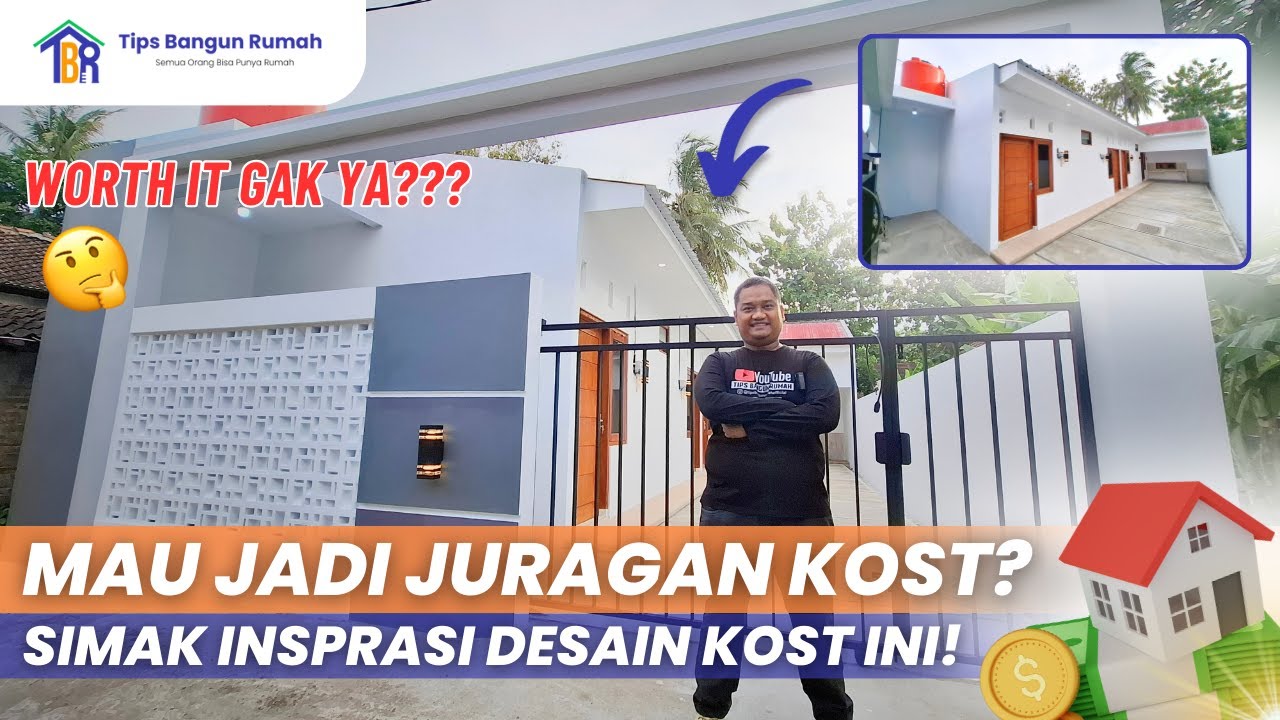 BANGUN KOS-KOSAN MINIMALIS!! 2,5X4 M ADA 4 KAMAR TIDUR || LUAS TANAH 120 M2