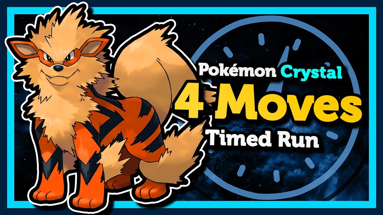 ARCANINE's 4 Move Challenge :: How fast can I beat Pokémon Crystal?